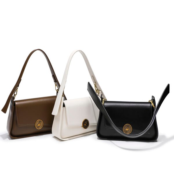 New Saddle Bag: Solid Color Shoulder Bag