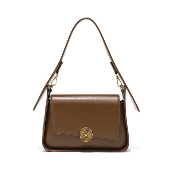 New Saddle Bag: Solid Color Shoulder Bag
