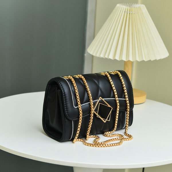 DSC_3483_1 Black Diamond Bag For Women Summer Fashion All-Match Chain Shoulder Bag Temperament Crossbody Handbag