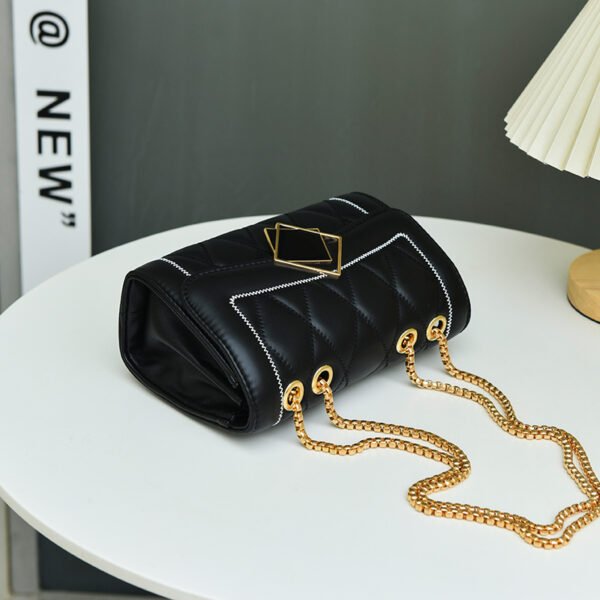 DSC_3484_1 Black Diamond Bag For Women Summer Fashion All-Match Chain Shoulder Bag Temperament Crossbody Handbag