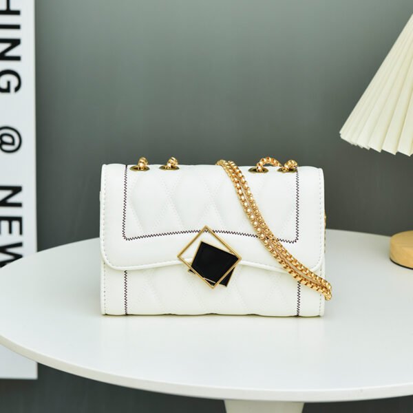 DSC_3485_1 Black Diamond Bag For Women Summer Fashion All-Match Chain Shoulder Bag Temperament Crossbody Handbag