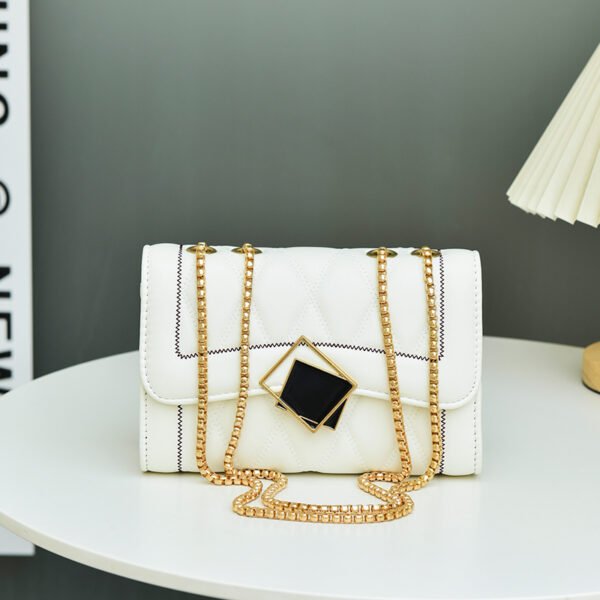 DSC_3487_1 Black Diamond Bag For Women Summer Fashion All-Match Chain Shoulder Bag Temperament Crossbody Handbag