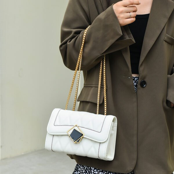 DSC_3537_1 Black Diamond Bag For Women Summer Fashion All-Match Chain Shoulder Bag Temperament Crossbody Handbag