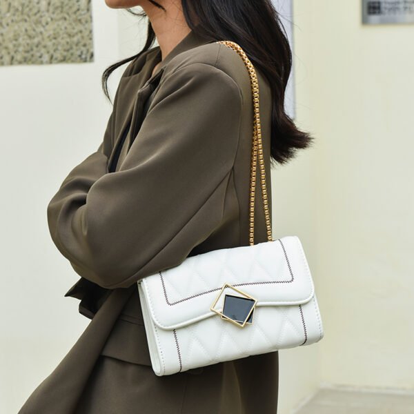 DSC_3540_1 Black Diamond Bag For Women Summer Fashion All-Match Chain Shoulder Bag Temperament Crossbody Handbag