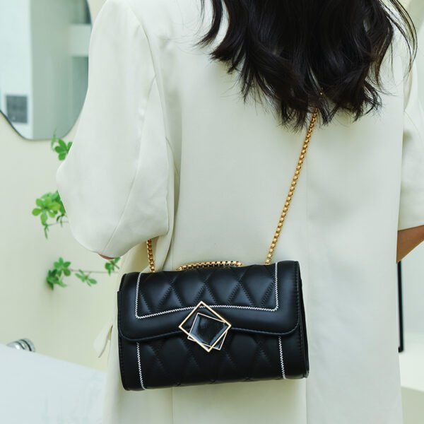 DSC_3598_1 Black Diamond Bag For Women Summer Fashion All-Match Chain Shoulder Bag Temperament Crossbody Handbag