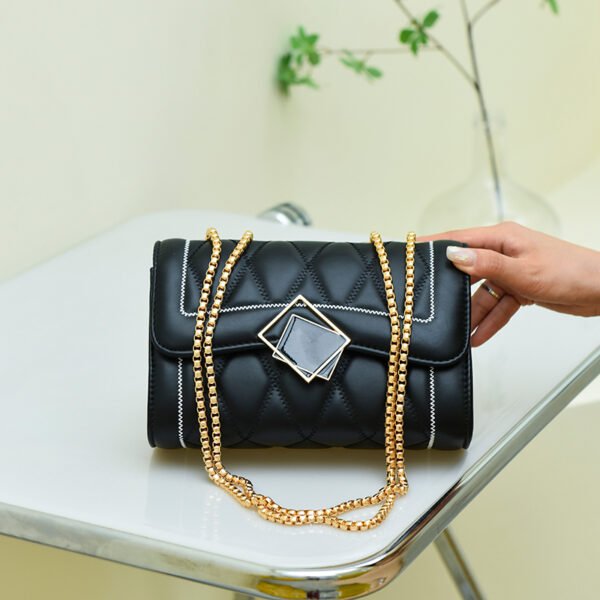 DSC_3753_1 Black Diamond Bag For Women Summer Fashion All-Match Chain Shoulder Bag Temperament Crossbody Handbag
