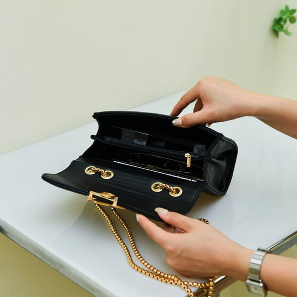 DSC_3779_1 Black Diamond Bag For Women Summer Fashion All-Match Chain Shoulder Bag Temperament Crossbody Handbag