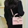 Diamond Chain Bag Niche High-End Plaid Small Square Bag Shoulder Messenger Bag
