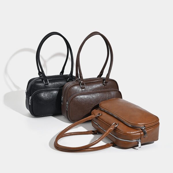 Postman Style Retro Commuter Bowling Bag Female Korean Underarm Bag Large Capacity Pillow Bag