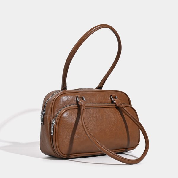 Postman Style Retro Commuter Bowling Bag Female Korean Underarm Bag Large Capacity Pillow Bag