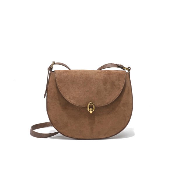 IMG_0589 Niche design high-quality texture crossbody crescent bag women's genuine leather underarm saddle bag