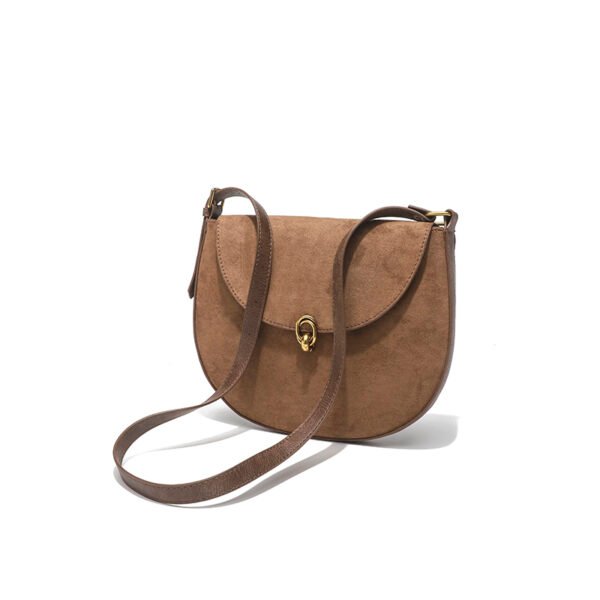 IMG_0590 Niche design high-quality texture crossbody crescent bag women's genuine leather underarm saddle bag