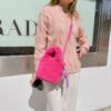 IMG_0598 High-Grade Plush Bag For Women, Versatile New Style Women's Bag, Fashionable Plush Bucket Bag, Cute Hand-Held Messenger Plush Bag