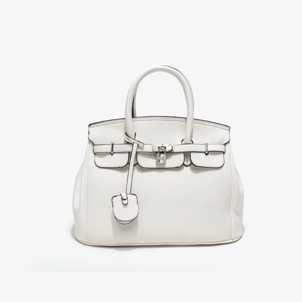 High-End Hand-Held Platinum Bag Lychee Pattern Large Capacity Shoulder Messenger Bag