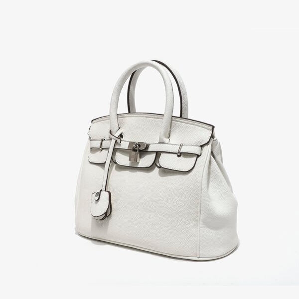 High-End Hand-Held Platinum Bag Lychee Pattern Large Capacity Shoulder Messenger Bag