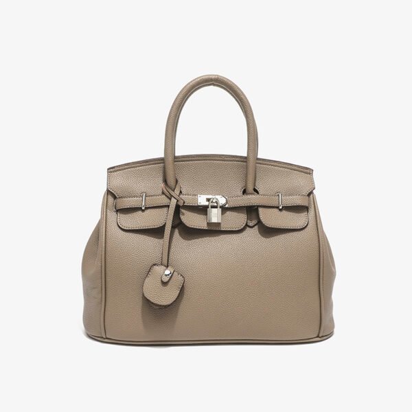 High-End Hand-Held Platinum Bag Lychee Pattern Large Capacity Shoulder Messenger Bag