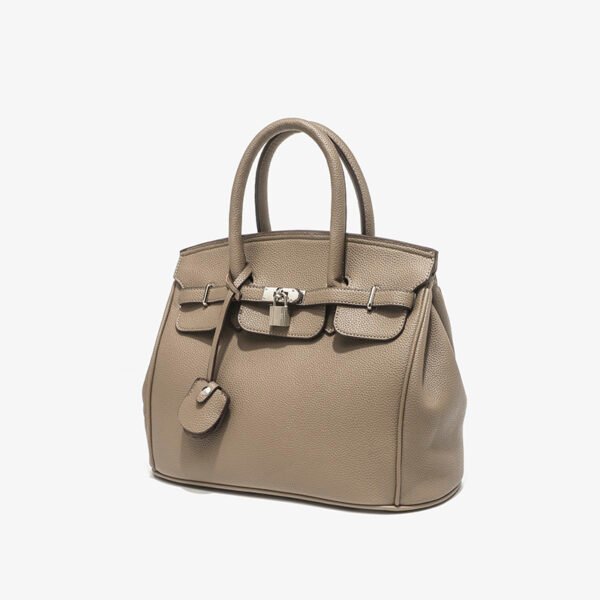 High-End Hand-Held Platinum Bag Lychee Pattern Large Capacity Shoulder Messenger Bag