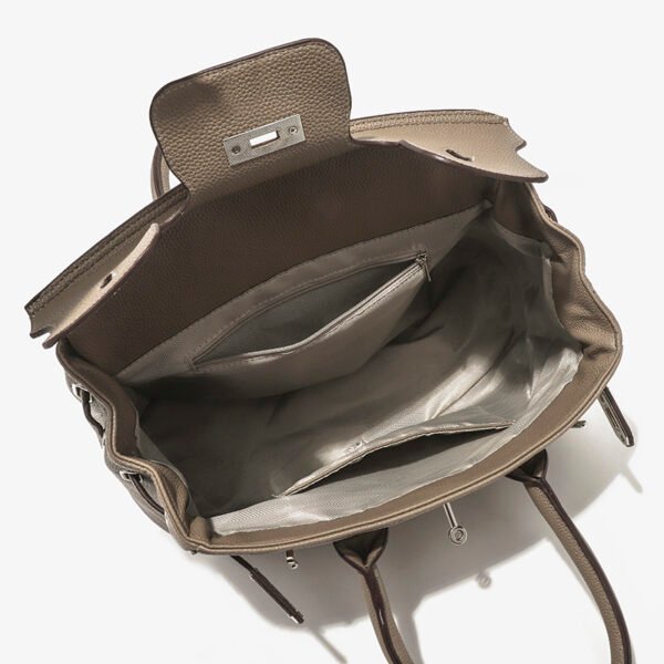 High-End Hand-Held Platinum Bag Lychee Pattern Large Capacity Shoulder Messenger Bag