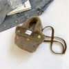 Winter Plush Bag Imitation Rabbit Fur Button Hand-Held Design Cute Bucket Bag Shoulder Messenger Bag Women's Bag