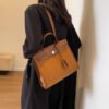 Large Capacity Bag Women Autumn/Winter Suede Shoulder Bag Fashion Trend Small Square Bag Handbag Tote Bag