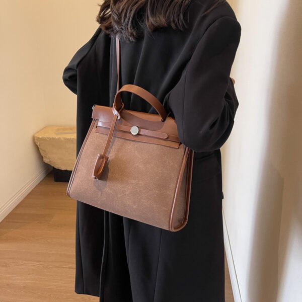 Large Capacity Bag Women Autumn/Winter Suede Shoulder Bag Fashion Trend Small Square Bag Handbag Tote Bag