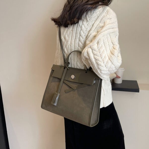 Large Capacity Bag Women Autumn/Winter Suede Shoulder Bag Fashion Trend Small Square Bag Handbag Tote Bag
