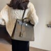 Large Capacity Bag Women Autumn/Winter Suede Shoulder Bag Fashion Trend Small Square Bag Handbag Tote Bag