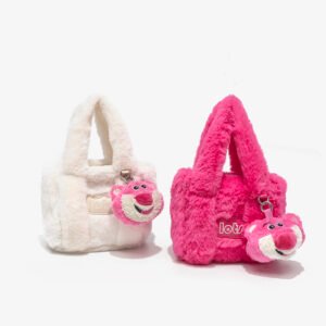 IMG_6754 Strawberry Bear Plush Handbag