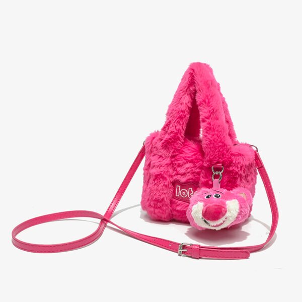 Strawberry Bear Plush Handbag