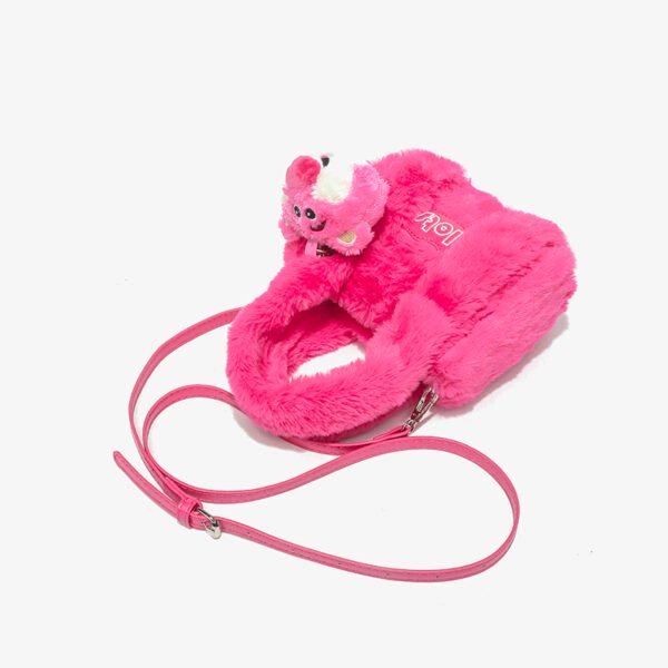 Strawberry Bear Plush Handbag