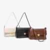 Retro Soft Elegant Small Square Bag Commuting To Work New Style Ladies Bag Fashionable Versatile Shoulder Messenger Bag
