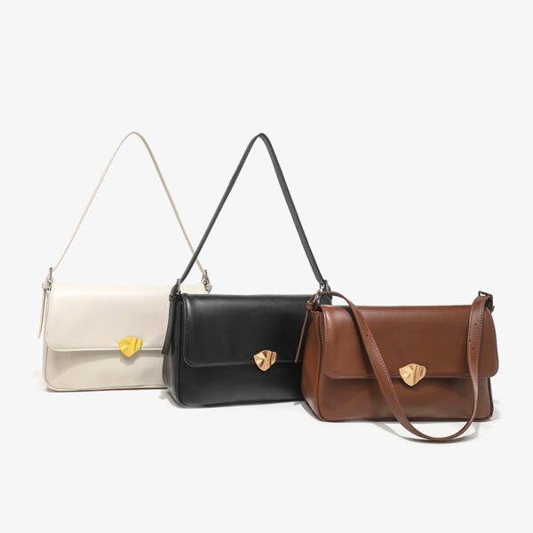 Retro Soft Elegant Small Square Bag Commuting To Work New Style Ladies Bag Fashionable Versatile Shoulder Messenger Bag
