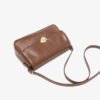 Retro Soft Elegant Small Square Bag Commuting To Work New Style Ladies Bag Fashionable Versatile Shoulder Messenger Bag
