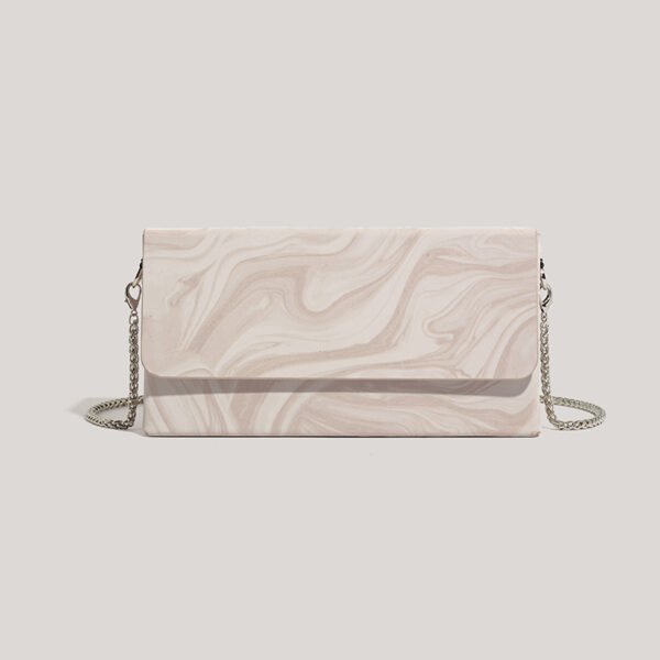 IMG_8332 High-end niche light luxury snake bone chain small square bag female crossbody simple box small bag trend