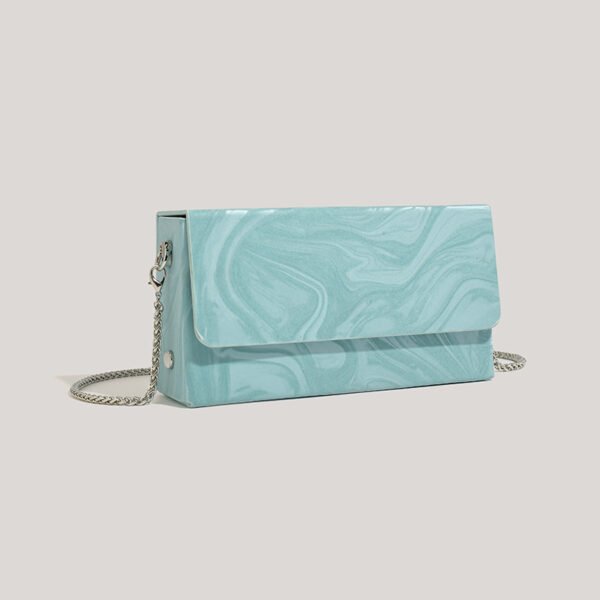 IMG_8339 High-end niche light luxury snake bone chain small square bag female crossbody simple box small bag trend