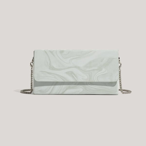 IMG_8341 High-end niche light luxury snake bone chain small square bag female crossbody simple box small bag trend