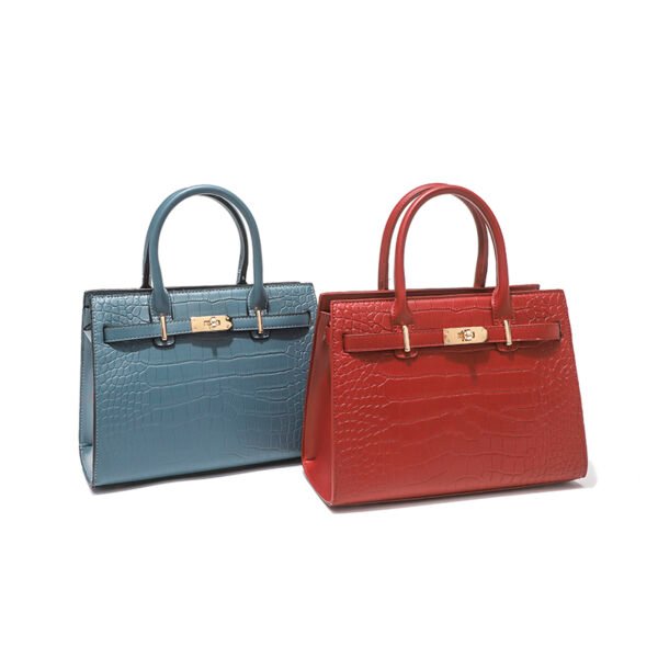 Stone pattern solid color simple large capacity fixed shape one shoulder crossbody high quality women's bag