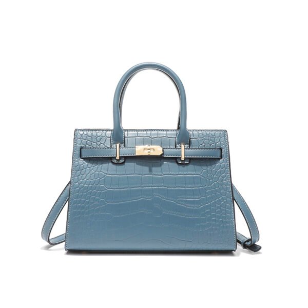 Stone pattern solid color simple large capacity fixed shape one shoulder crossbody high quality women's bag