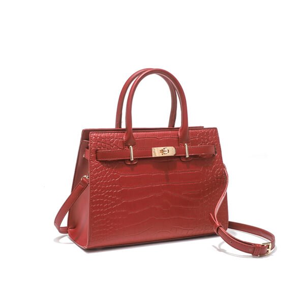 Stone pattern solid color simple large capacity fixed shape one shoulder crossbody high quality women's bag