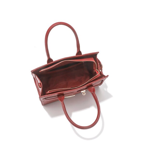 Stone pattern solid color simple large capacity fixed shape one shoulder crossbody high quality women's bag