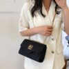 Japanese/Korean Bags For Women, Shoulder-Length Crossbody, Four-Leaf Clover Summer Polyester Pu Caviar Fashion Bag Chain