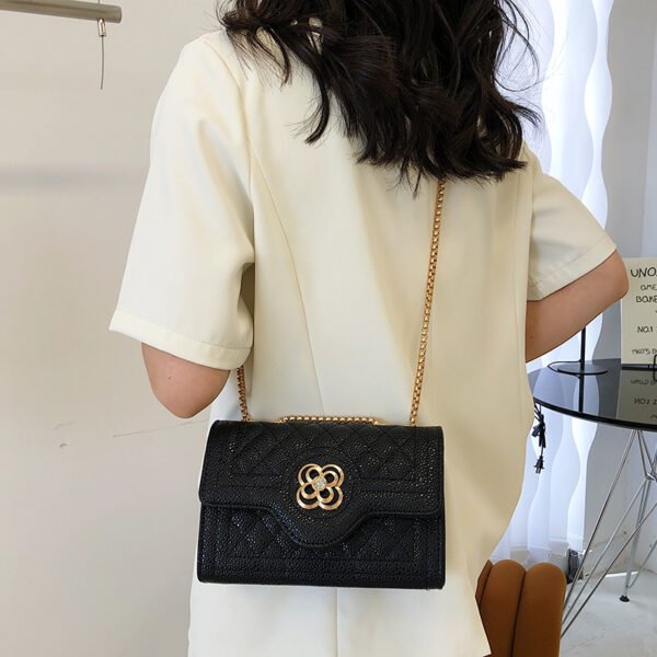 Japanese/Korean Bags For Women, Shoulder-Length Crossbody, Four-Leaf Clover Summer Polyester Pu Caviar Fashion Bag Chain