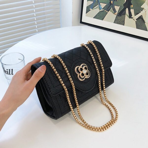 Japanese/Korean Bags For Women, Shoulder-Length Crossbody, Four-Leaf Clover Summer Polyester Pu Caviar Fashion Bag Chain
