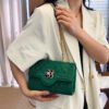 Japanese/Korean Bags For Women, Shoulder-Length Crossbody, Four-Leaf Clover Summer Polyester Pu Caviar Fashion Bag Chain