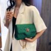 Japanese/Korean Bags For Women, Shoulder-Length Crossbody, Four-Leaf Clover Summer Polyester Pu Caviar Fashion Bag Chain