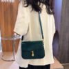 White Chain Underarm Shoulder Bag Women's High-End Commuter Messenger Baguette Bag