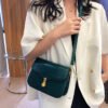 White Chain Underarm Shoulder Bag Women's High-End Commuter Messenger Baguette Bag