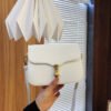 White Chain Underarm Shoulder Bag Women's High-End Commuter Messenger Baguette Bag
