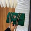 Japanese/Korean Bags For Women, Shoulder-Length Crossbody, Four-Leaf Clover Summer Polyester Pu Caviar Fashion Bag Chain