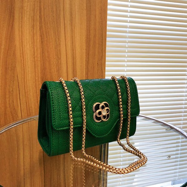 Japanese/Korean Bags For Women, Shoulder-Length Crossbody, Four-Leaf Clover Summer Polyester Pu Caviar Fashion Bag Chain